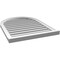 Ekena Millwork Round Top Surface Mount PVC Gable Vent: Functional, w/ 2"W x 2"P Brickmould Sill Frame, 26"W x 34"H GVPRT26X3403SF - alternate 5